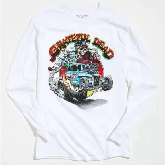 Urban Outfitters Grateful Dead Steal Your Hot Rod Motorhead Long Sleeve Tee - Picture 1 of 6